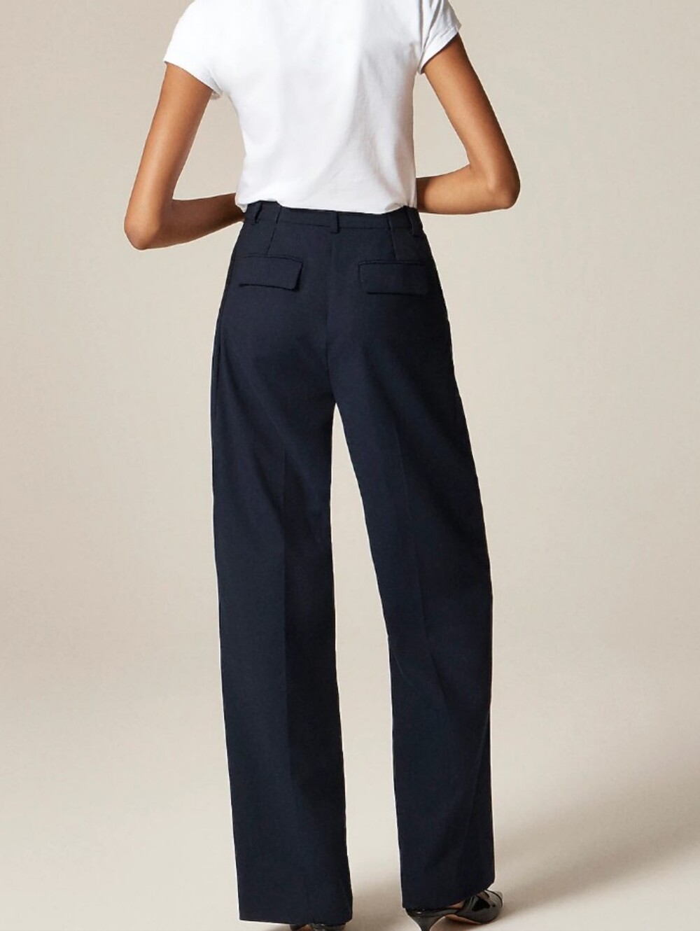 J Crew Essential wide-leg pant in Italian studio wool blend CN722 Size 12 NWT - Picture 4 of 8